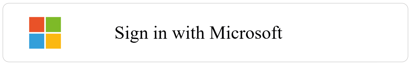 Sign in with Microsoft Button single